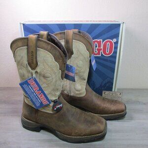Durango Women's 10 Lady Rebel 11" Square Toe Western Boots Brown/Taupe DRD0332